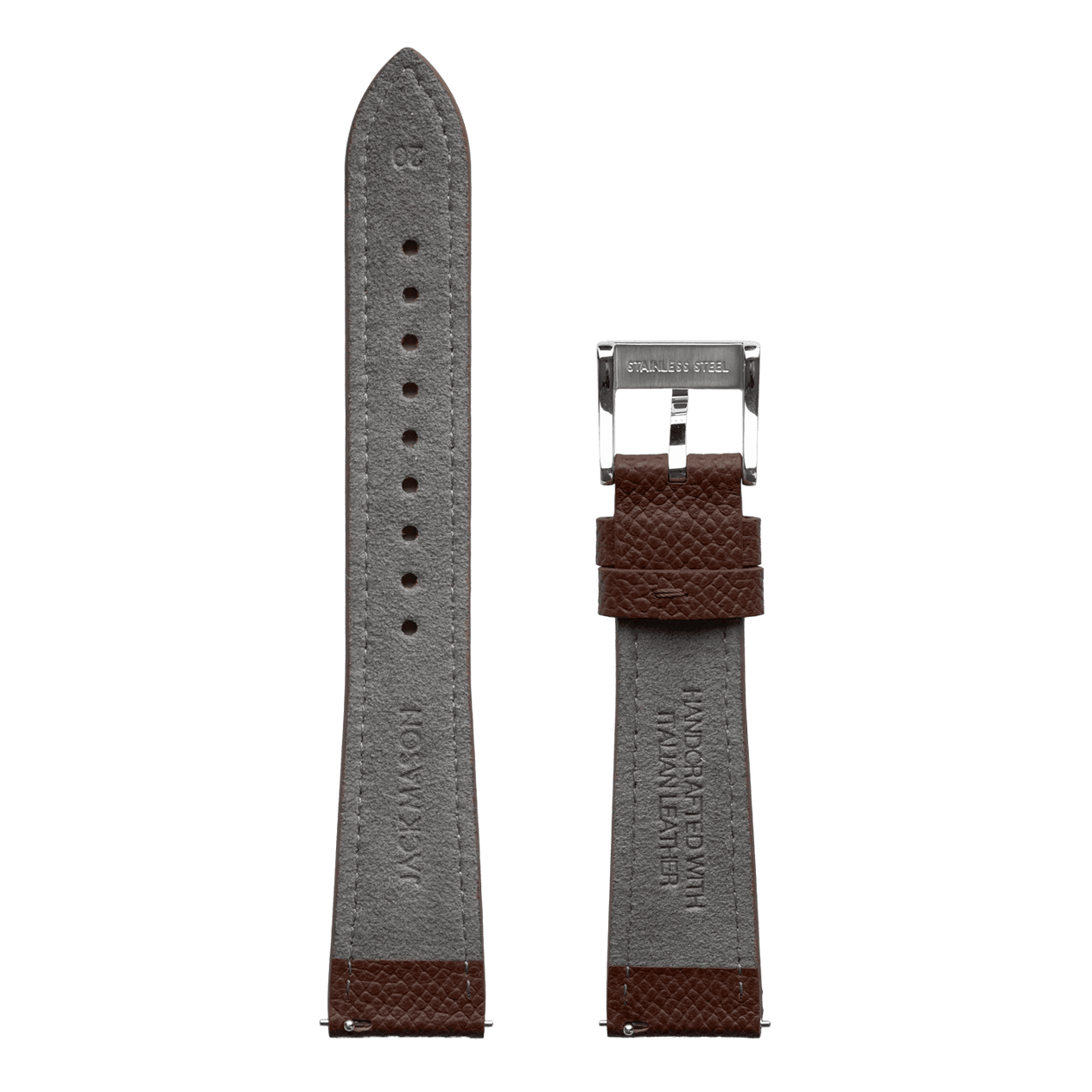 20mm Epsom Dark Brown Strap