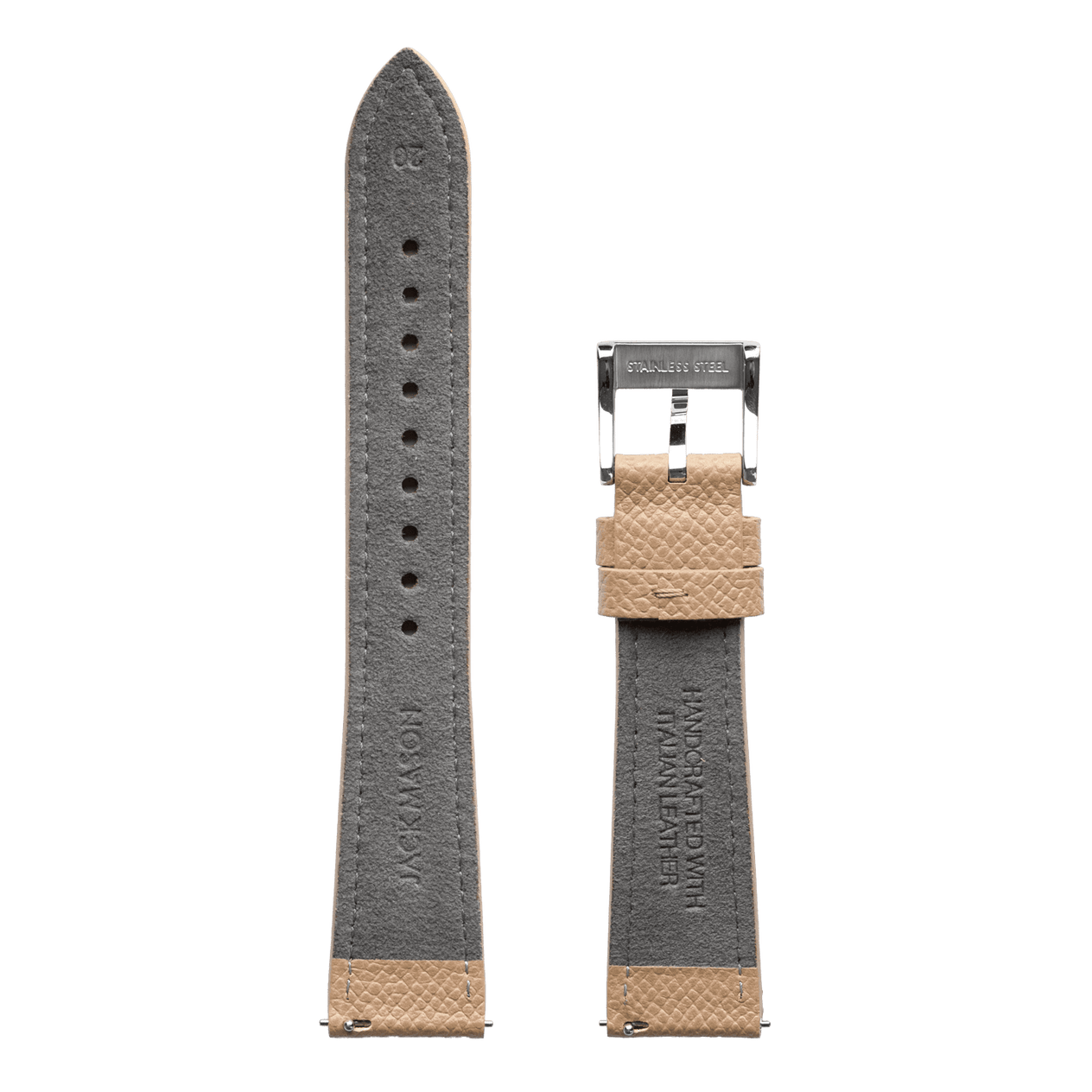 20mm Epsom Natural Strap